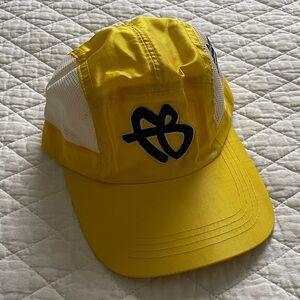 FB Yellow Mesh Panel Running Cap with Black Logo